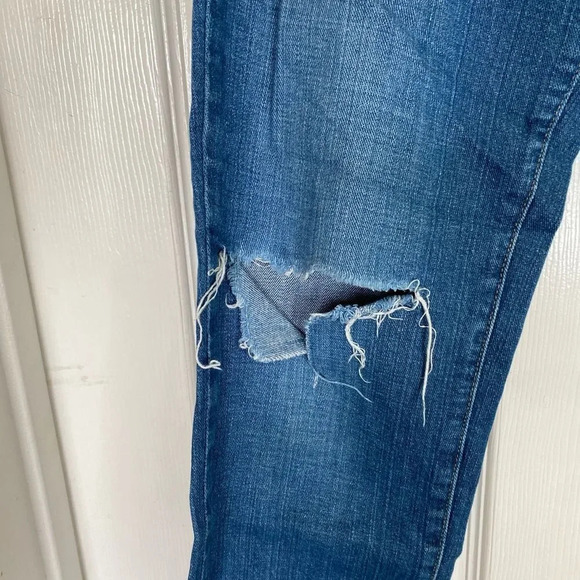 PAIGE Jimmy Jimmy Crop Jeans Size 29 Whiskering Medium Wash - Picture 5 of 7